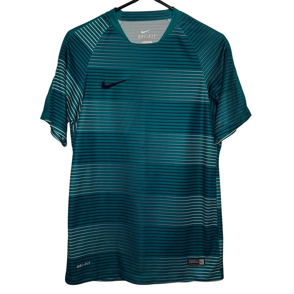 Nike Dri-Fit Mens Soccer Flash GPX Striped Sports Athletic Jersey Shirt S